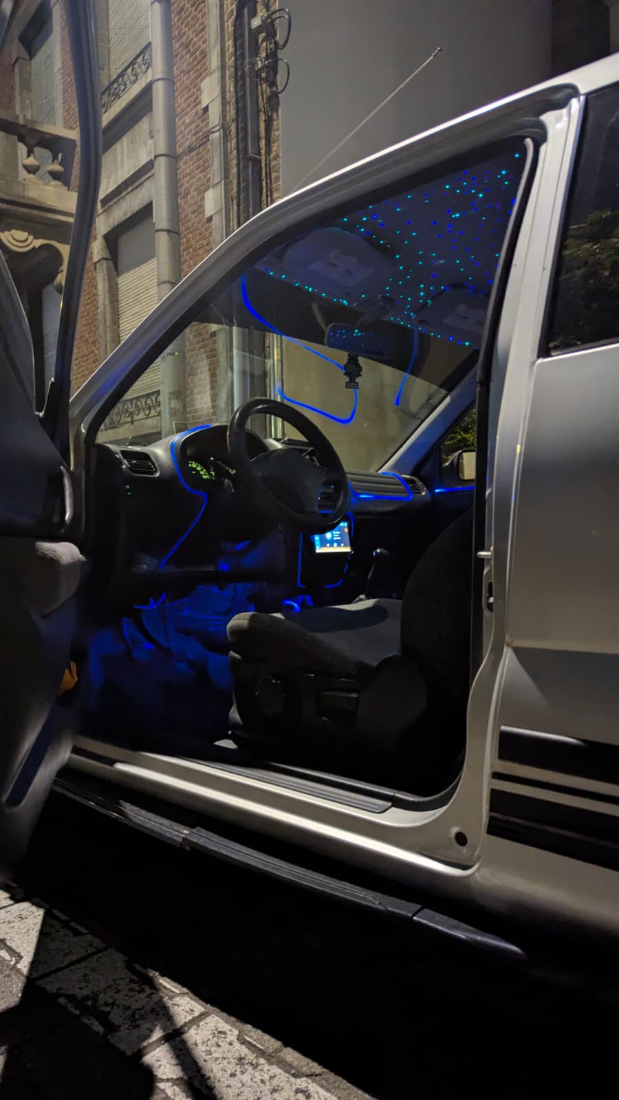 Intérieur étoilé bleu
